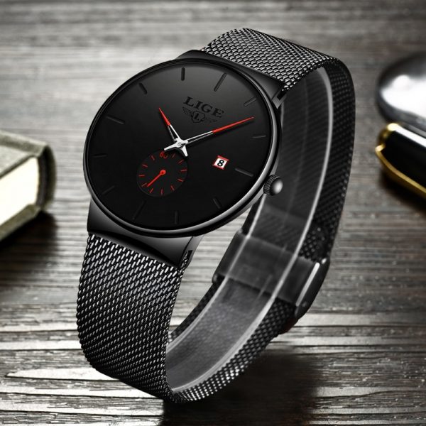 LIGE 9969 Ultra-thin Fashion Sports Watch