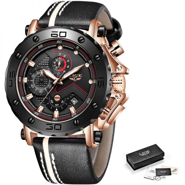Belmont LIGE III - Big Dial Leather Watch