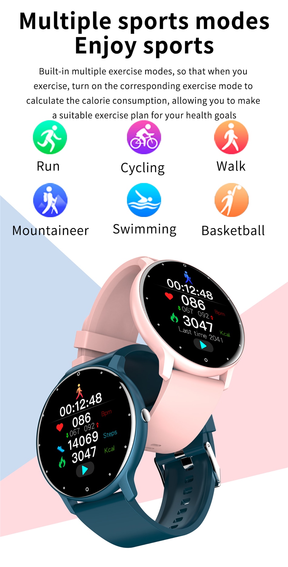 LIGE Original v1.0 - Full Touch Screen, IP67 Waterproof Smart Watch (Android & IOS)