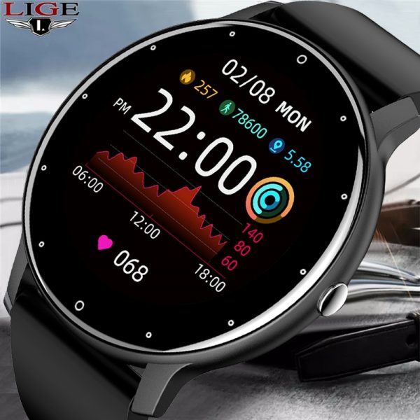 LIGE Original v1.0 - Full Touch Screen, IP67 Waterproof Smart Watch (Supports Android/IOS)