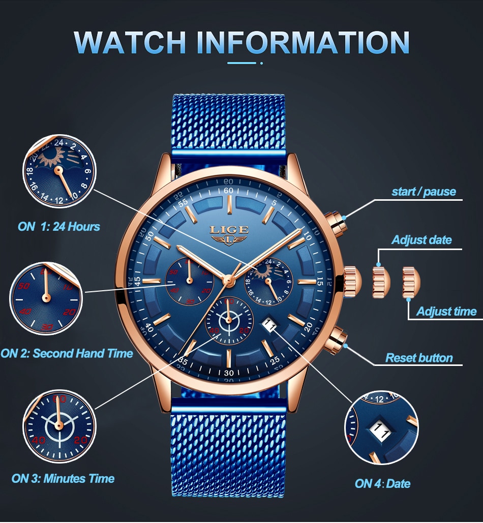 LIGE 9877 Watch – Series II