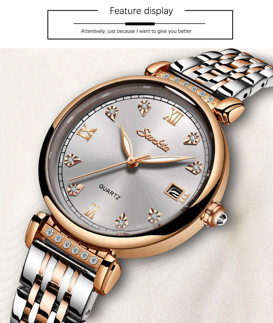 SUNKTA 6672 Luxury Female Wrist Watches