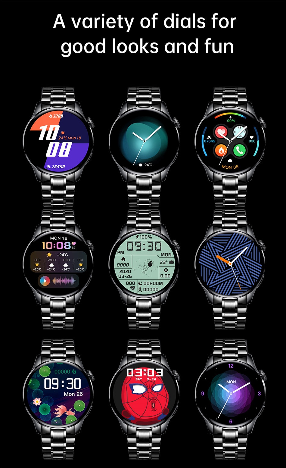 LIGE Ingenious v1.0 - LG0256 1.3 inch Full HD Multi-sport Smart Watch