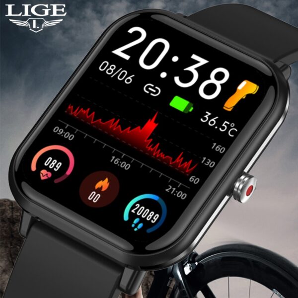 LIGE Square w1.0 - IP67 Sports & Fitness Smartwatch (Unisex)