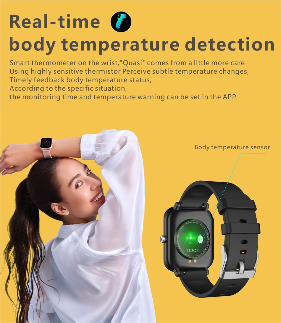 LIGE Square W1.0 - IP67 Sports & Fitness Smartwatch (Unisex)