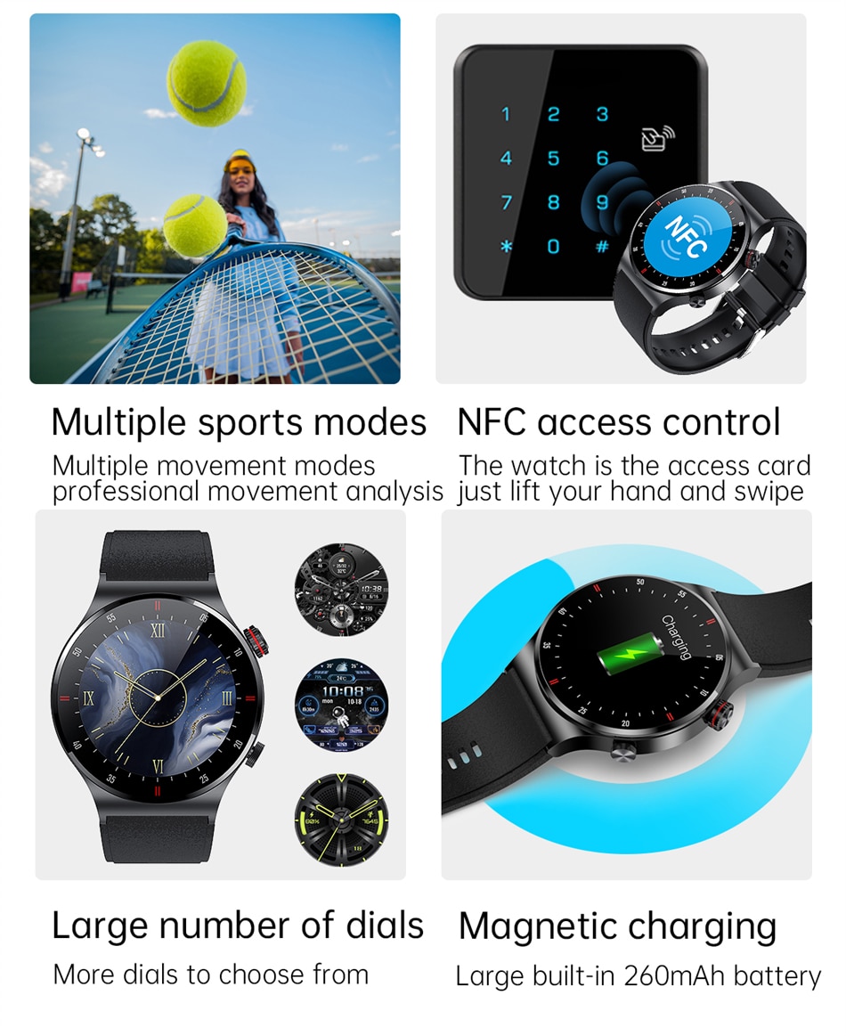 LIGE NFC Edition - Bluetooth Calling & Fitness Tracking Smart Watch