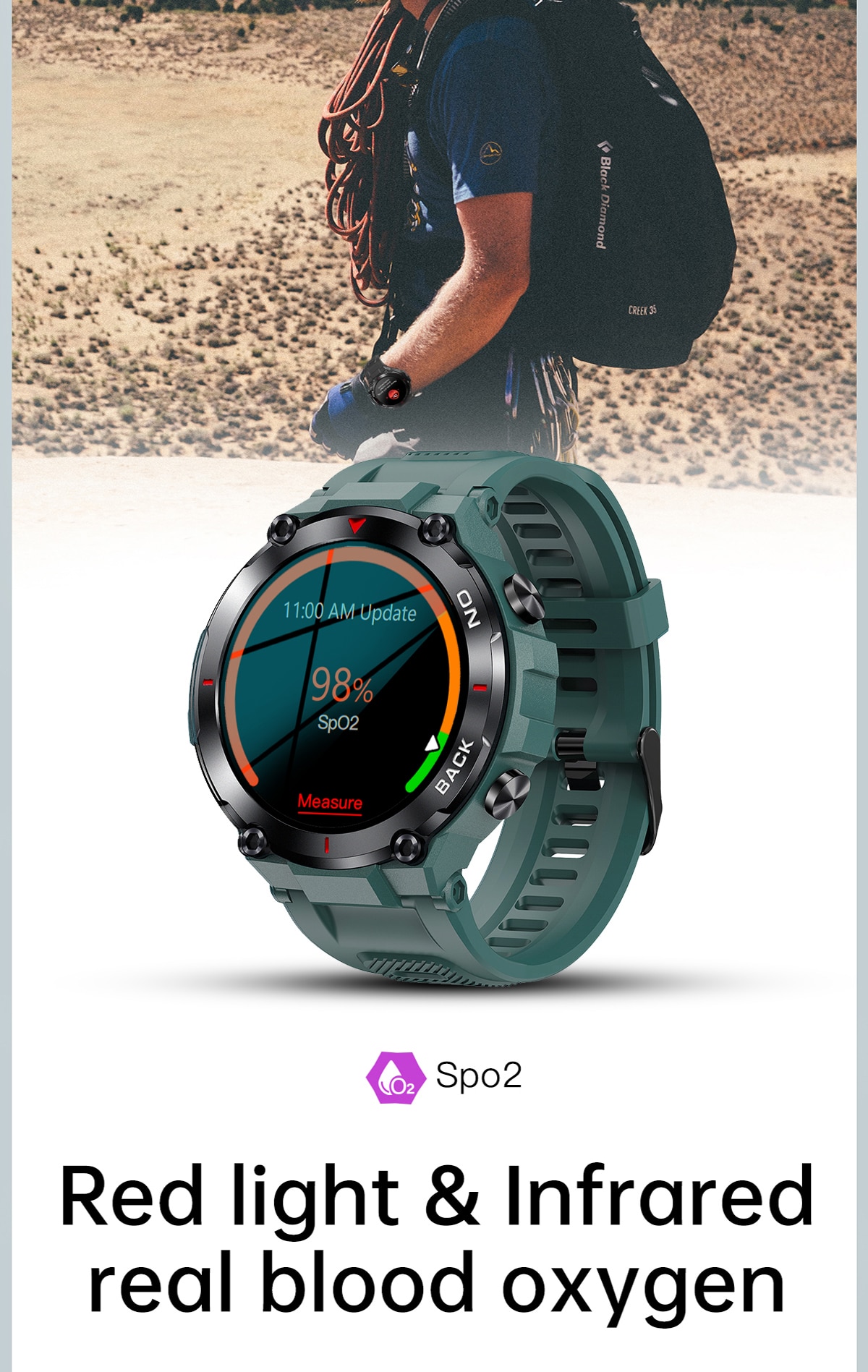 LIGE GPS Edition - IP68 Waterproof Smartwatch