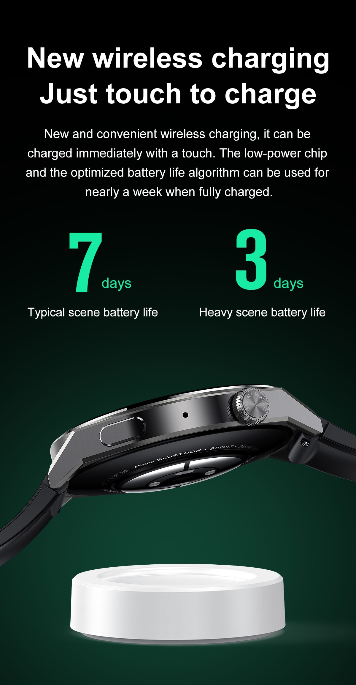 LIGE NFC v2.0 - Always-on Screeen Smartwatch