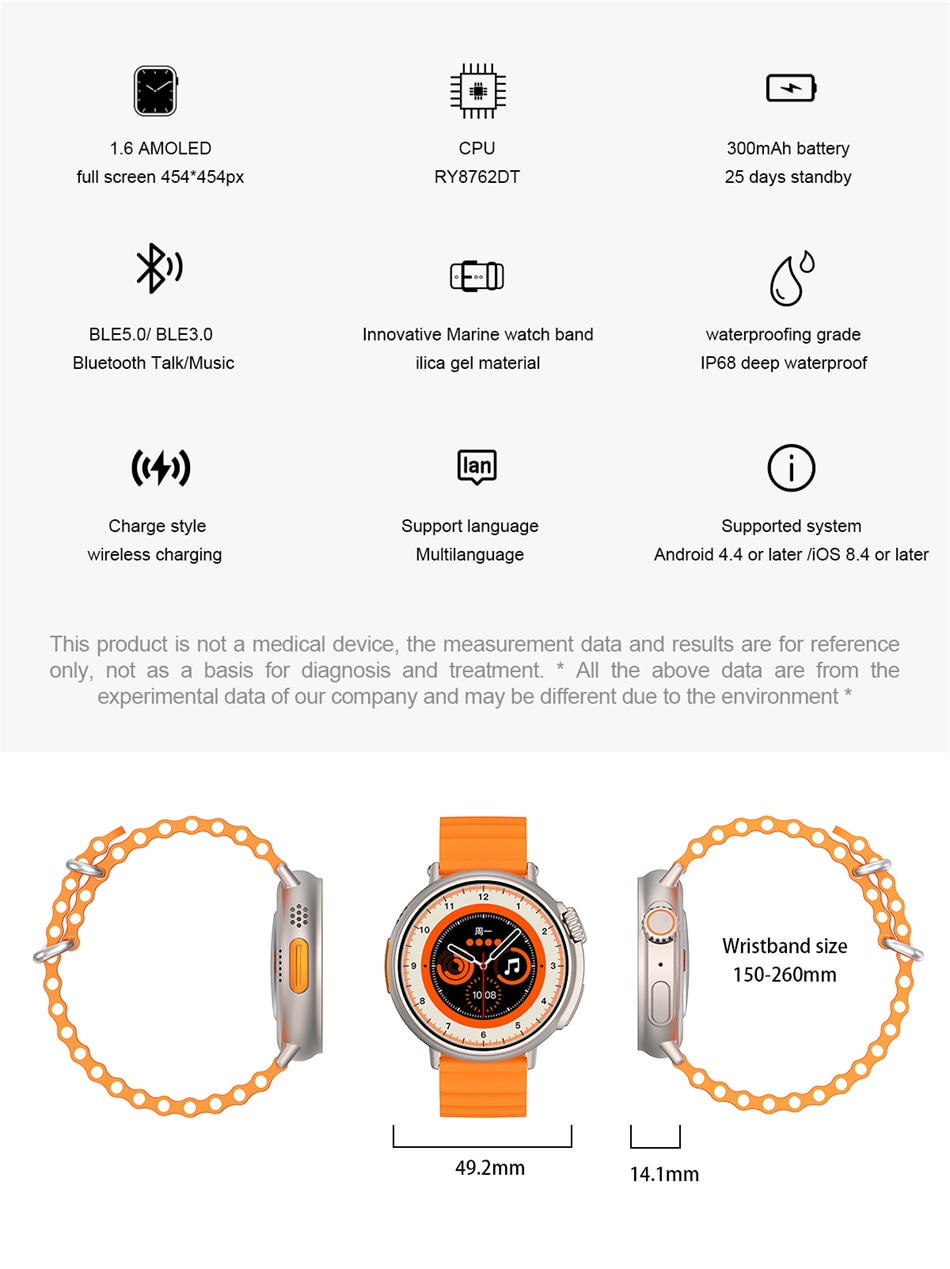 LIGE NFC v3.0 -  AMOLED Ultra Series Smartwatch