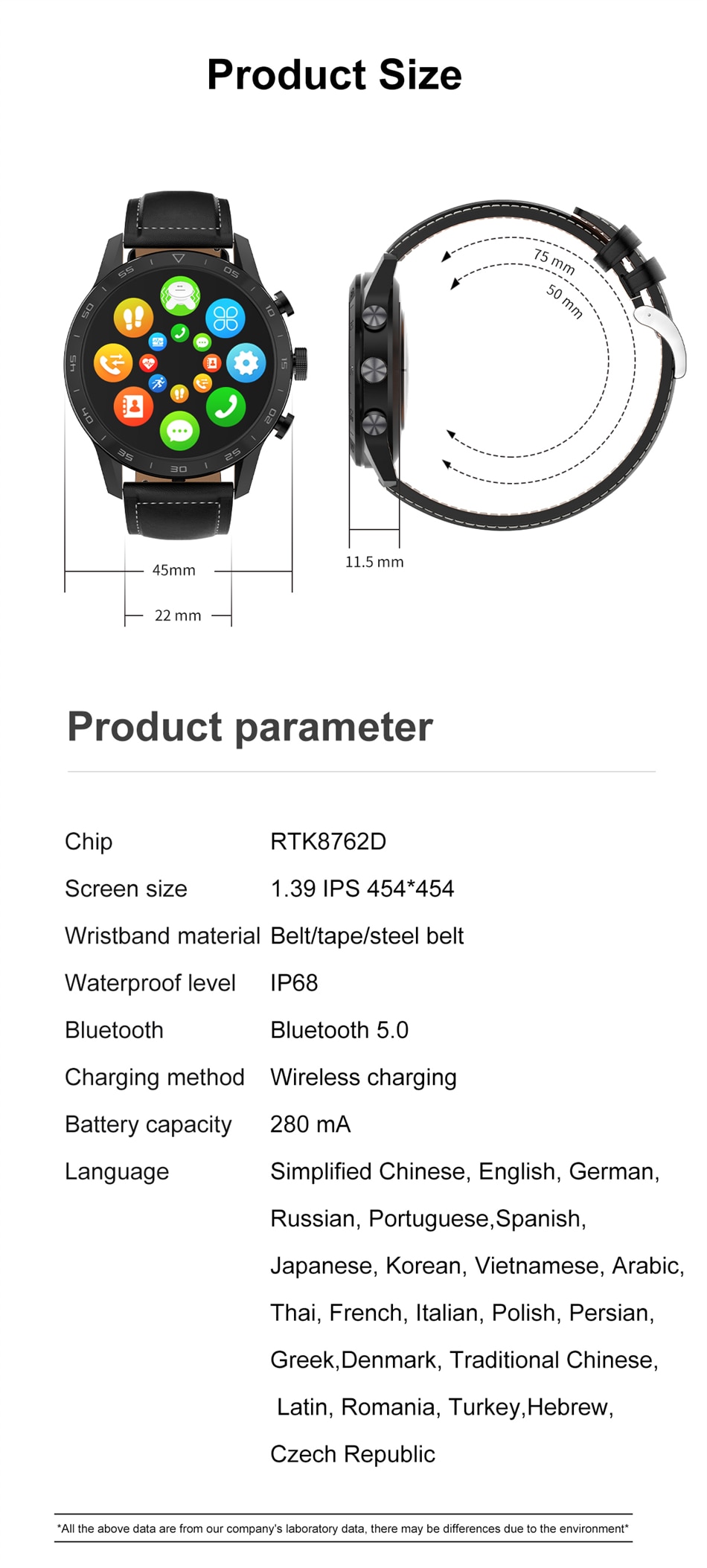 LIGE Warrior Spirit v3.0 – LG260 IP68 Waterproof Smart Watch