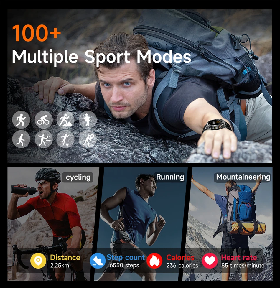 LIGE Sports v4.0 - 1000mah AMOLED LED Flashlight 3ATM Smartwatch LIGE Sports v4.0 - 1000mah AMOLED LED Flashlight 3ATM Smartwatch