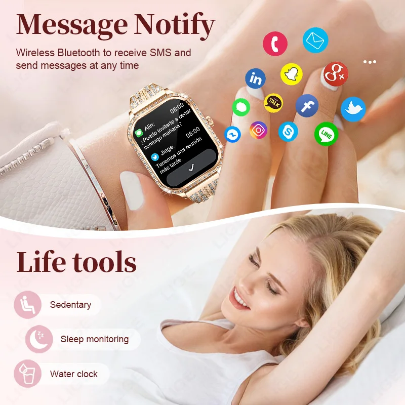 LIGE Square v2.0 – Fashion Smart Watch LIGE Square v2.0 – Fashion Smart Watch
