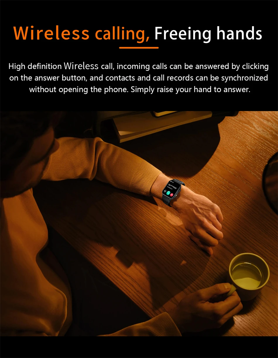 LIGE Square v4.0 – Android/IOS Sports & Fitness Smartwatch