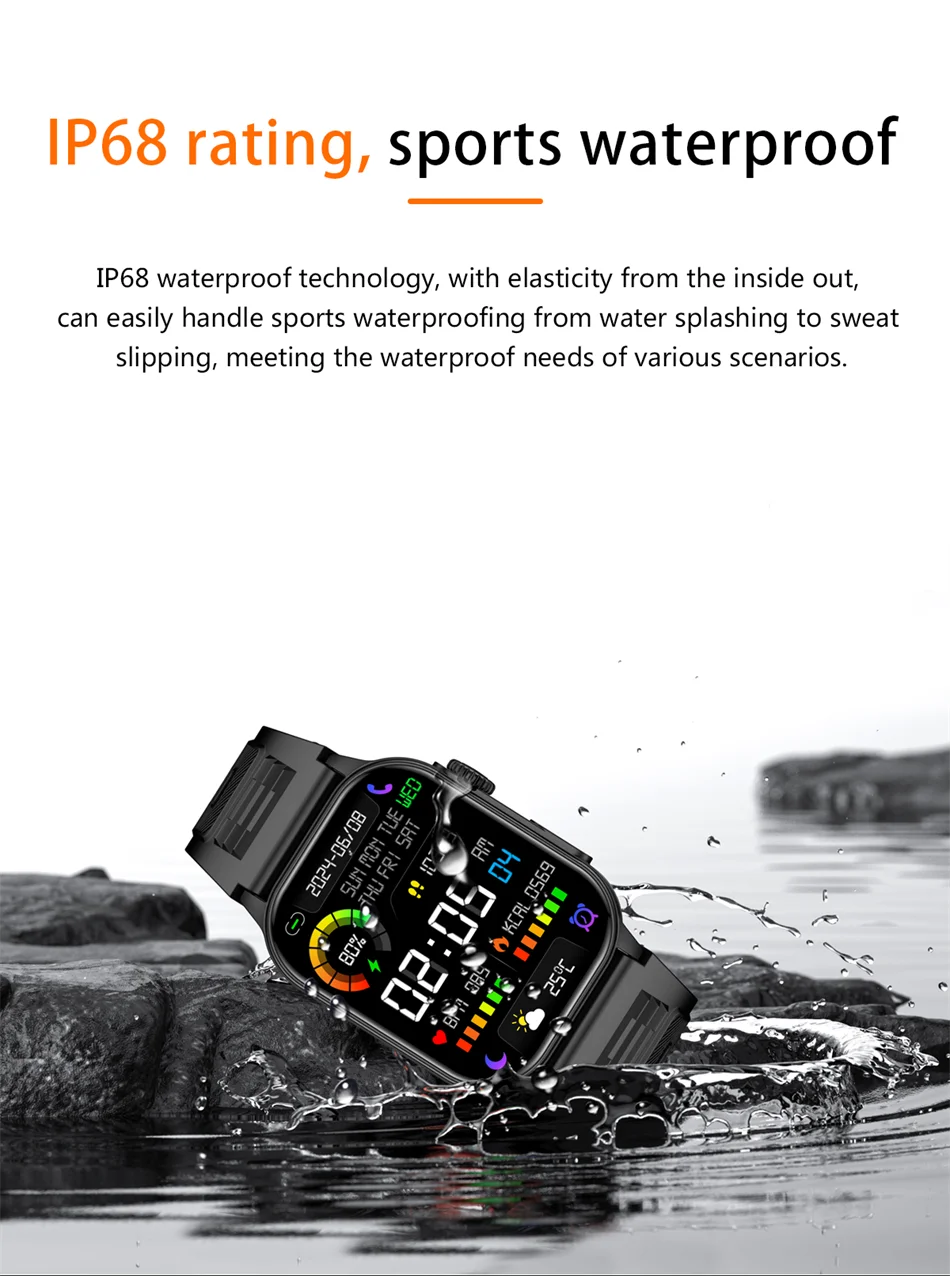 LIGE Square v4.0 – Android/IOS Sports & Fitness Smartwatch